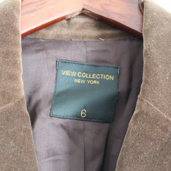 Brown Velvet Blazer - Picture 3 of 3